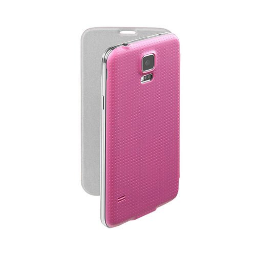 Cellular Line Galaxy S5 ile Uyumlu Flip Book Kılıf Pembe BACKBOOKGALS5P