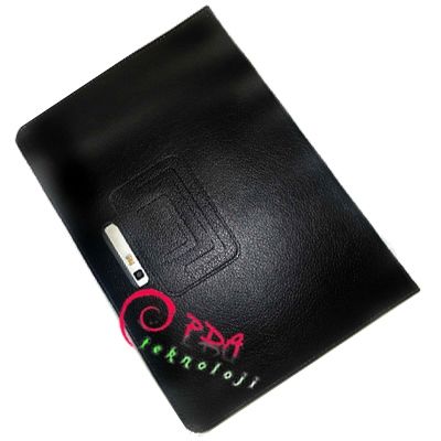 Galaxy Tab 10.1'' P7100 ile Uyumlu Deri Kılıf Siyah