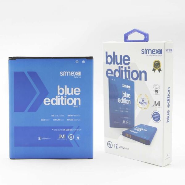 Simex Galaxy J7 ile Uyumlu EB-BJ700BBC SBT-03 Batarya Blue Edition