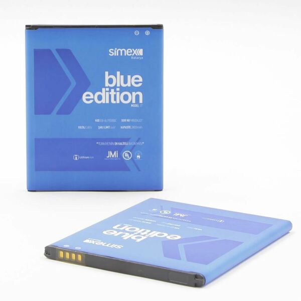 Simex Galaxy J7 ile Uyumlu EB-BJ700BBC SBT-03 Batarya Blue Edition