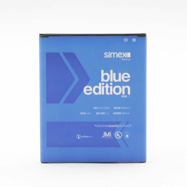 Simex Galaxy J7 ile Uyumlu EB-BJ700BBC SBT-03 Batarya Blue Edition