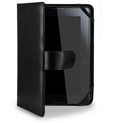 BlackBerry Playbook ile Uyumlu Deri Kılıf Siyah Renk