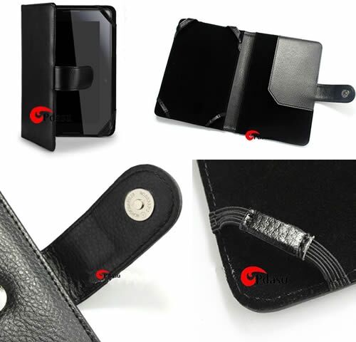 BlackBerry Playbook ile Uyumlu Deri Kılıf Siyah Renk