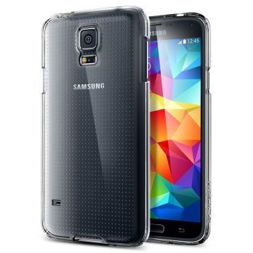 Spigen Galaxy S5 ile Uyumlu Kılıf Ultra Fit Crystal Shell