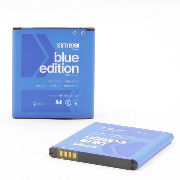 Simex Galaxy J7 Prime / A7 2016 ile Uyumlu EB-BA710ABE SBT-03 Batarya Blue Edition