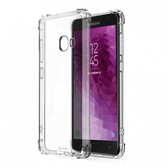 Blogy Galaxy J4 Plus ile Uyumlu Crystal Fit Kılıf Crystal Clear