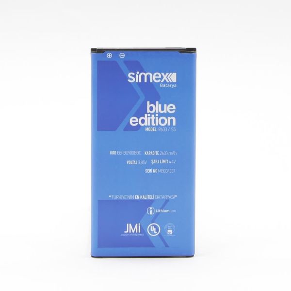 Simex I9600 Galaxy S5 ile Uyumlu BG900BBC SBT-03 Batarya Blue Edition