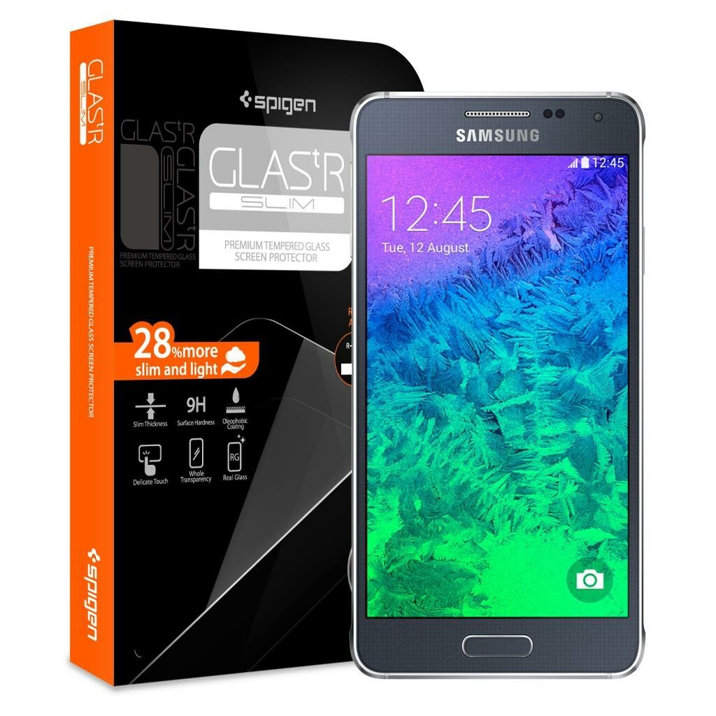 Spigen Galaxy Alpha ile Uyumlu Cam Ekran Koruyucu GLAS.tR SLIM