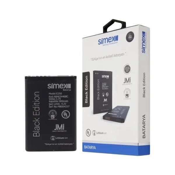 Simex E250 ile Uyumlu SBT-03 AB463446BC Batarya Blue Edition