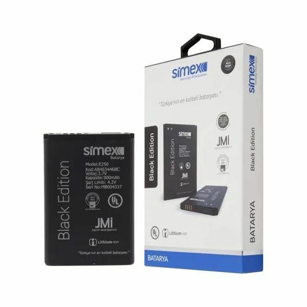 Simex E250 ile Uyumlu SBT-03 AB463446BC Batarya Blue Edition