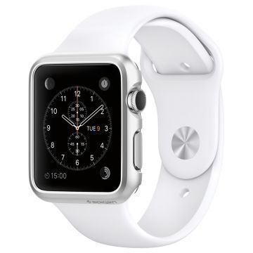 Spigen Apple Watch ile Uyumlu Kılıf Thin Fit (38mm) Satin Silver