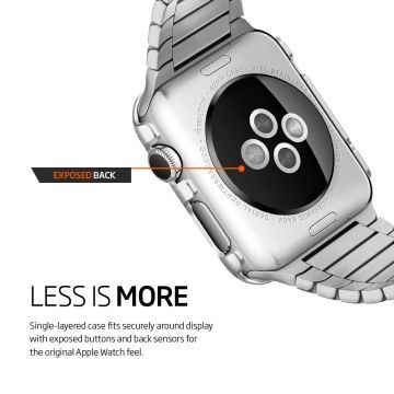 Spigen Apple Watch ile Uyumlu Kılıf Thin Fit (38mm) Satin Silver