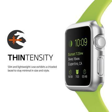 Spigen Apple Watch ile Uyumlu Kılıf Thin Fit (38mm) Satin Silver
