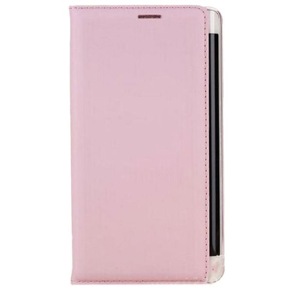 Galaxy Note Edge ile Uyumlu Kılıf Flip Cover Açık Pembe