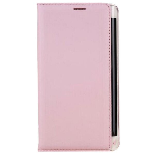 Galaxy Note Edge ile Uyumlu Kılıf Flip Cover Açık Pembe
