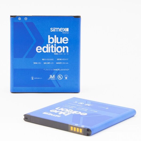 Simex G530/J3/J5 Galaxy Grand Prime ile Uyumlu SBT-03 EB-BG530BBC Batarya Blue Edition
