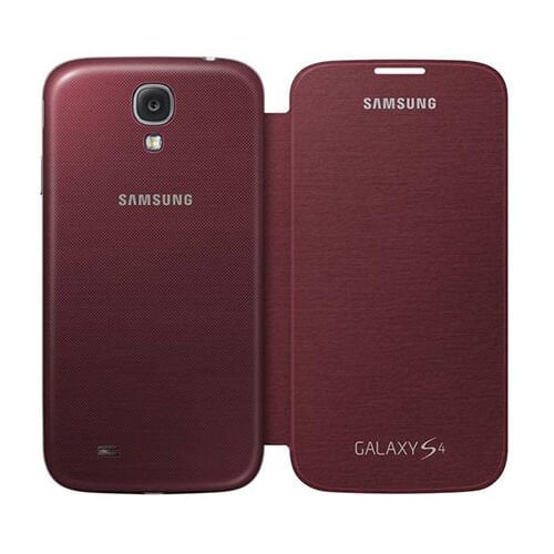 Galaxy S4 ile Uyumlu Flip Cover Kılıf Kırmızı EF-FI950BREGWW