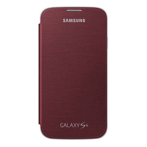 Galaxy S4 ile Uyumlu Flip Cover Kılıf Kırmızı EF-FI950BREGWW