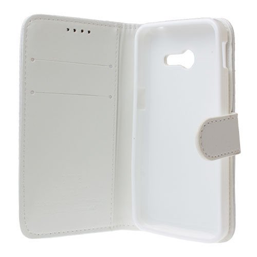 Zenfone 4 ile Uyumlu Cüzdanlı Kapaklı Kılıf Beyaz