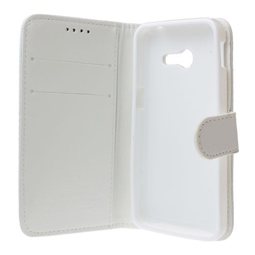 Zenfone 4 ile Uyumlu Cüzdanlı Kapaklı Kılıf Beyaz