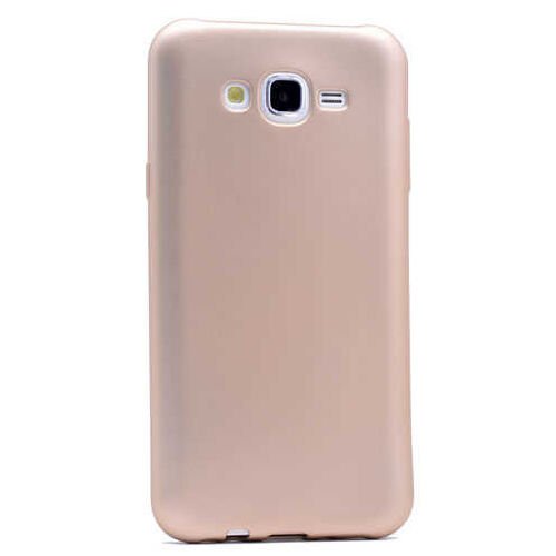 Jopus Galaxy J7 Core/J7 ile Uyumlu Soft Silikon Kılıf Altın