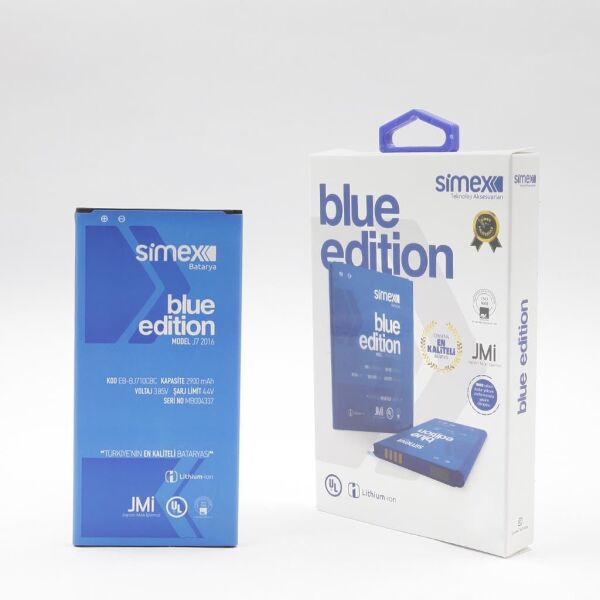 Simex Galaxy J7 2016 ile Uyumlu EB-BJ710CBC SBT-03 Batarya Blue Edition