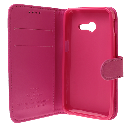 Zenfone 4 ile Uyumlu Cüzdanlı Kapaklı Kılıf Pembe