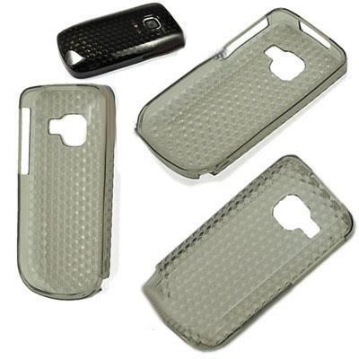 C3 ile Uyumlu Şeffaf Silikon Kılıf Elmas Desenli