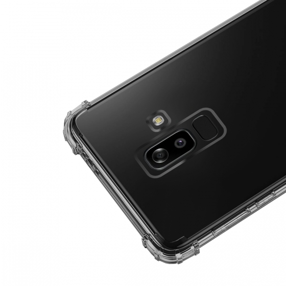 Blogy Galaxy J7 Prime2 ile Uyumlu Crystal Fit Kılıf Smoke Black