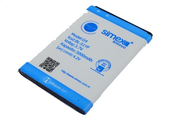 Simex G4 ile Uyumlu Batarya