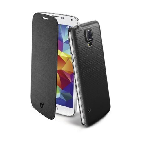 Cellular Line Galaxy S5 ile Uyumlu Flip Book Kılıf Siyah BACKBOOKGALS5BK