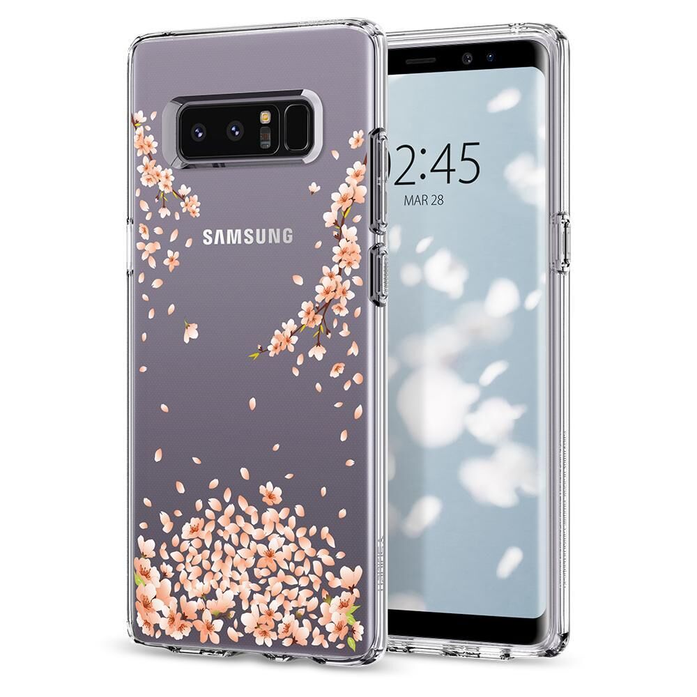 Spigen Galaxy Note 8 ile Uyumlu Kılıf Liquid Crystal Blossom Crystal Clear