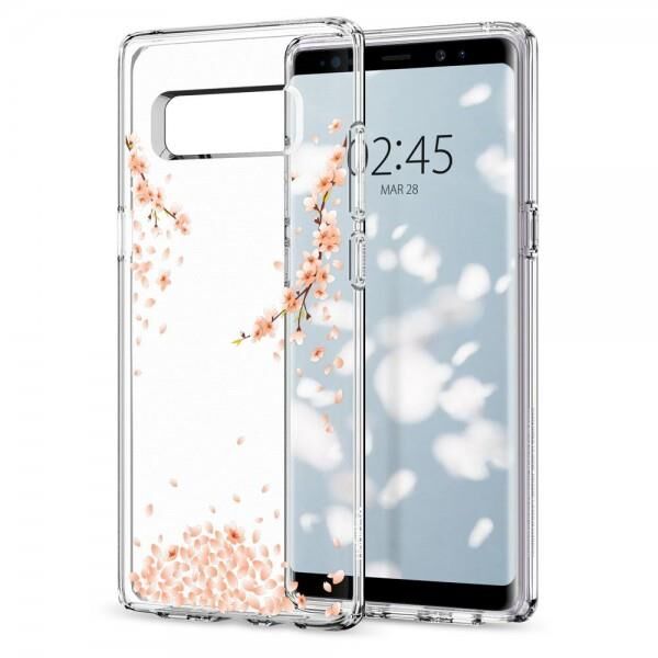 Spigen Galaxy Note 8 ile Uyumlu Kılıf Liquid Crystal Blossom Crystal Clear