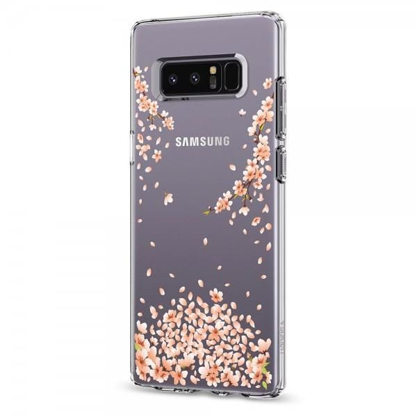 Spigen Galaxy Note 8 ile Uyumlu Kılıf Liquid Crystal Blossom Crystal Clear