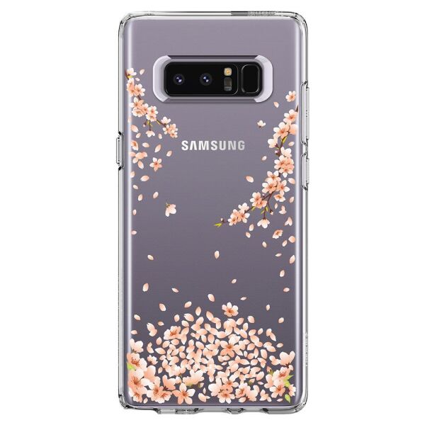 Spigen Galaxy Note 8 ile Uyumlu Kılıf Liquid Crystal Blossom Crystal Clear