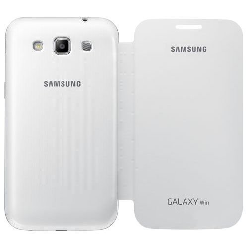 Galaxy Win i8552 ile Uyumlu Flip Cover Kılıf Beyaz EF-FI855BWEGWW (Out)