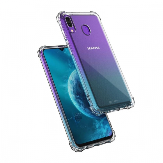 Blogy Galaxy M20 ile Uyumlu Crystal Fit Kılıf Crystal Clear