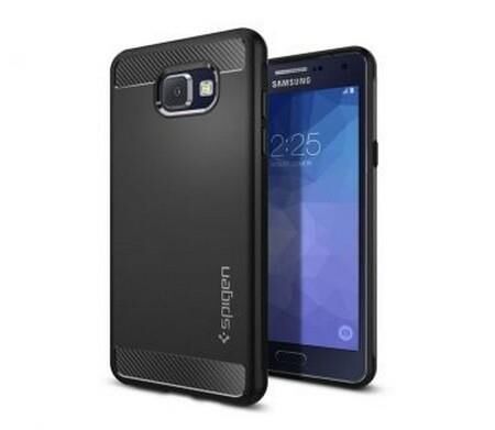 Spigen Galaxy A5 (2016) ile Uyumlu Kılıf Rugged Armor Black