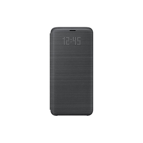 Galaxy S9 Plus ile Uyumlu LED View Cover Kılıf Siyah EF-NG965PBEGWW