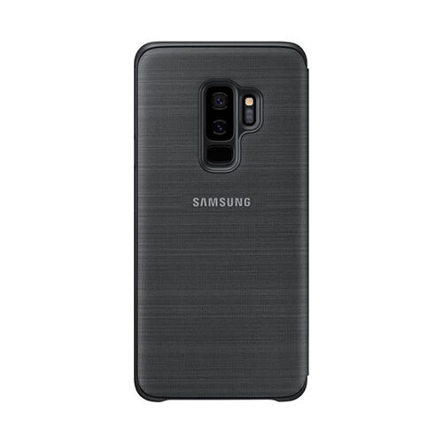 Galaxy S9 Plus ile Uyumlu LED View Cover Kılıf Siyah EF-NG965PBEGWW