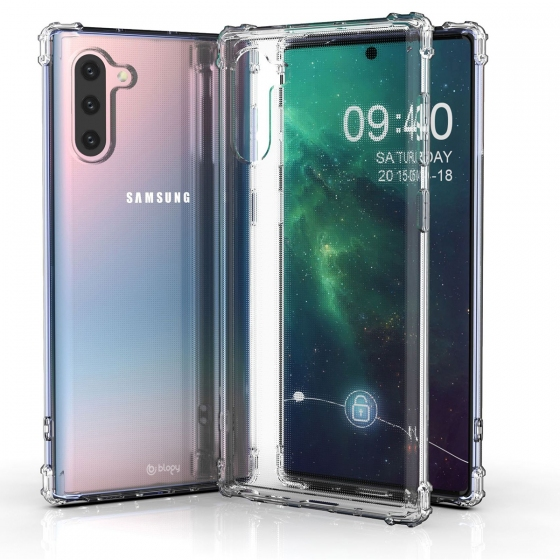 Blogy Galaxy Note 10 ile Uyumlu Crystal Fit Kılıf Crystal Clear