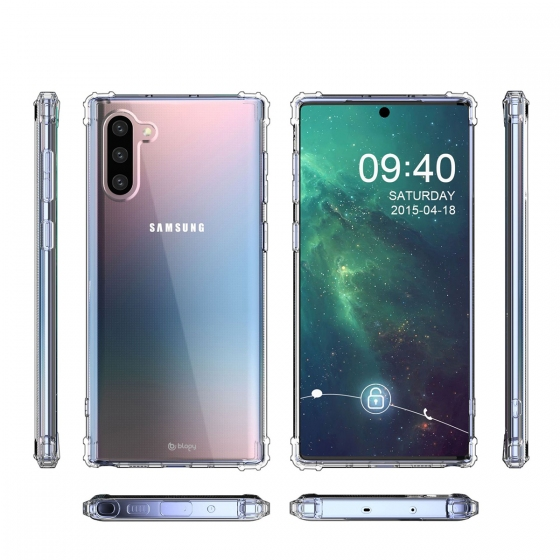 Blogy Galaxy Note 10 ile Uyumlu Crystal Fit Kılıf Crystal Clear