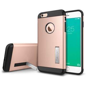 Spigen iPhone 6s Plus/6 Plus ile Uyumlu Kılıf Slim Armor Rose Gold