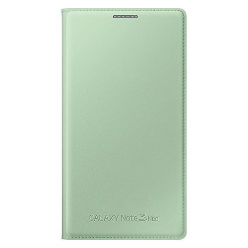 Galaxy Note 3 Neo ile Uyumlu Kılıf Flip Wallet Yeşil EF-WN750BMEGWW