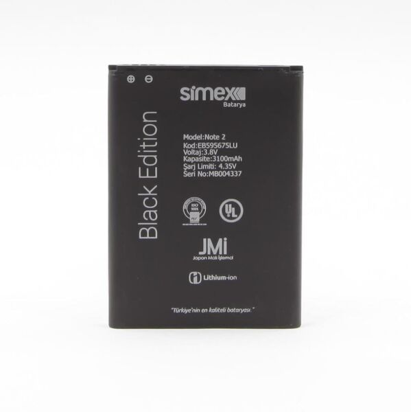 Simex Galaxy Note2 ile Uyumlu SBT-01 EB595675LU Batarya