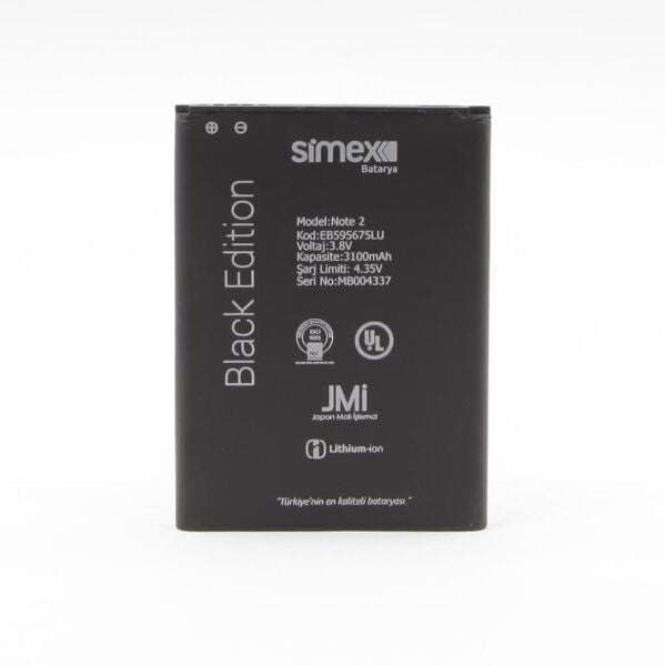 Simex Galaxy Note2 ile Uyumlu SBT-01 EB595675LU Batarya