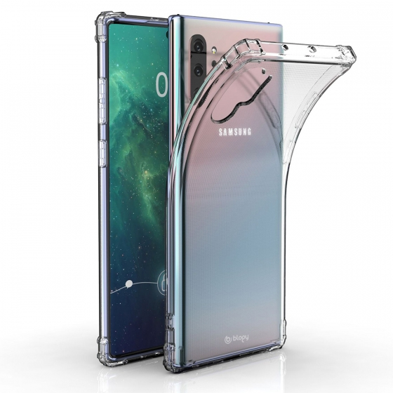Blogy Galaxy Note 10 Plus ile Uyumlu Crystal Fit Kılıf Crystal Clear
