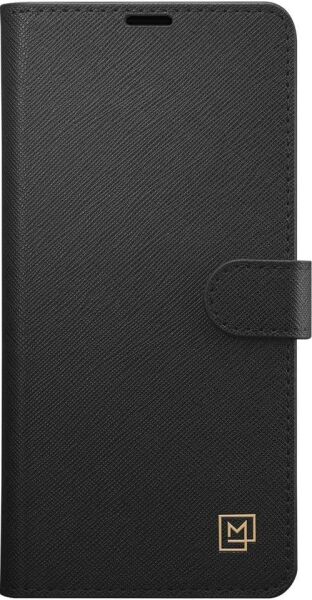 Spigen Galaxy S10 ile Uyumlu Kılıf La Manon Wallet Saffiano Black