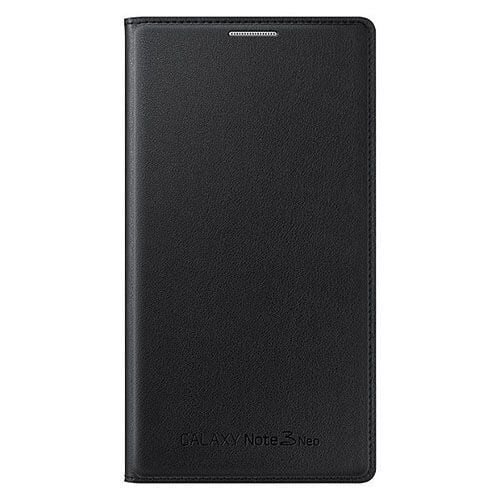 Galaxy Note 3 Neo ile Uyumlu Kılıf Flip Wallet Siyah EF-WN750B