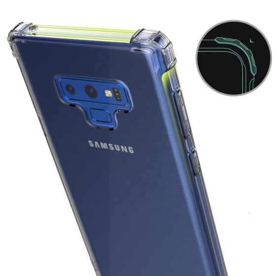 Blogy Galaxy Note 9 ile Uyumlu Crystal Fit Kılıf Smoke Black